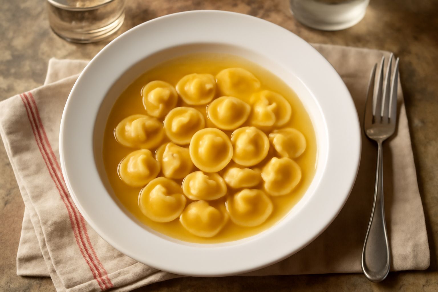 Anolini in brodo: pasta ripiena che nutre il corpo con caldo conforto e leggerezza