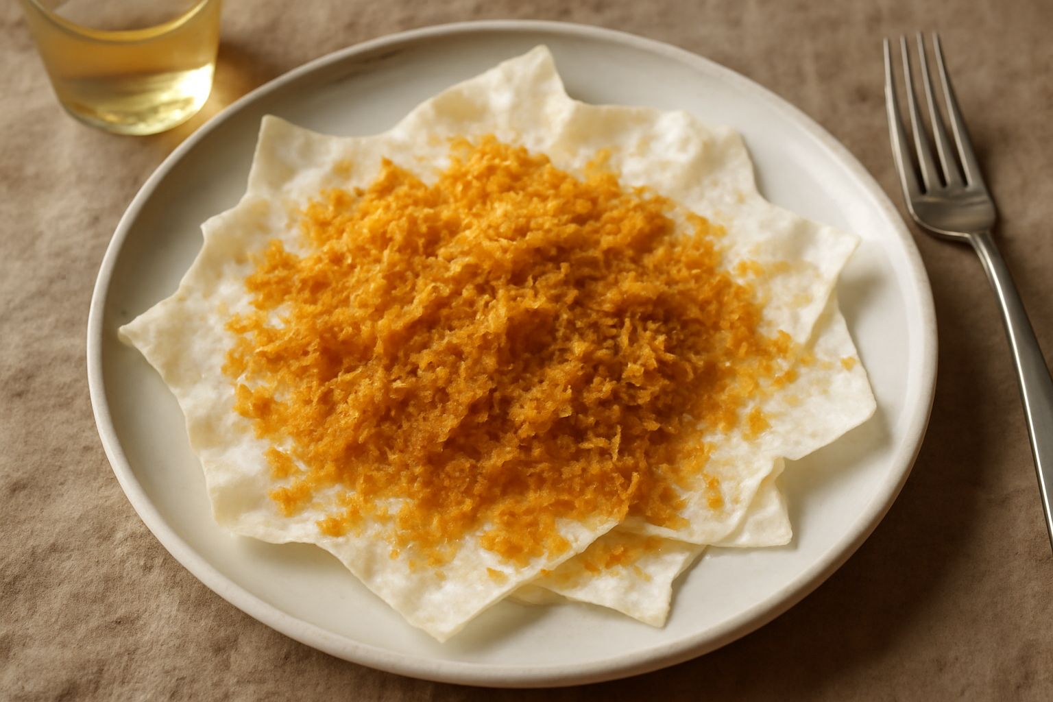 Bottarga su carasau: croccantezza e sapore marino che nutre con proteine pregiate