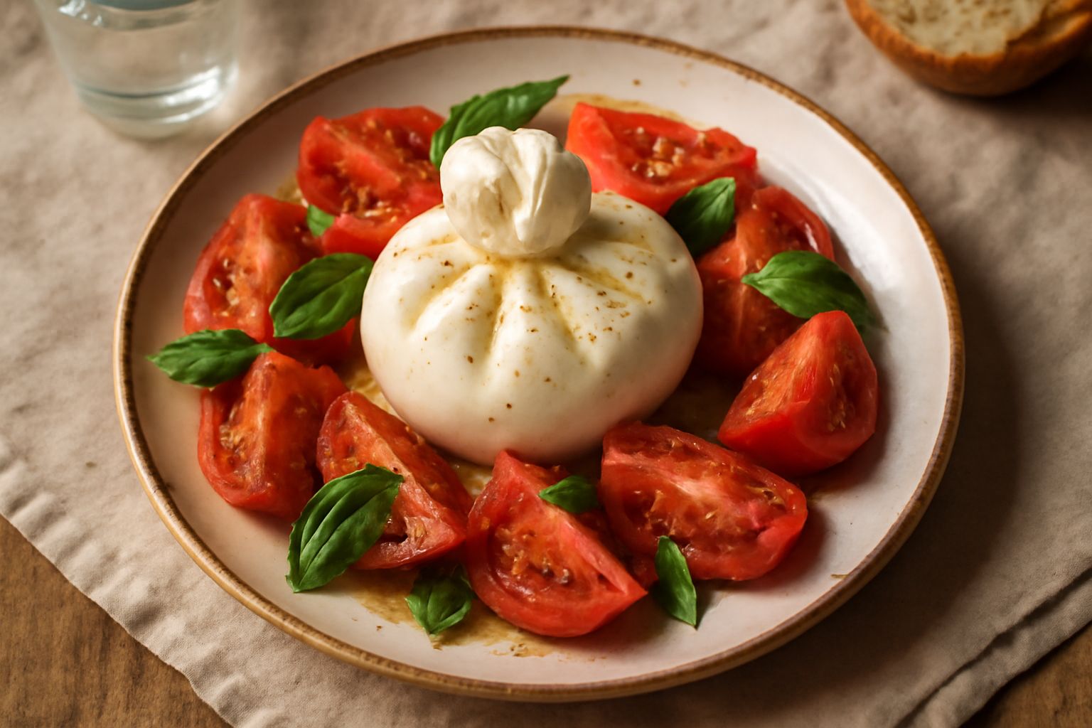 Burrata con pomodoro: il piatto che sembra semplice ma ha i suoi segreti