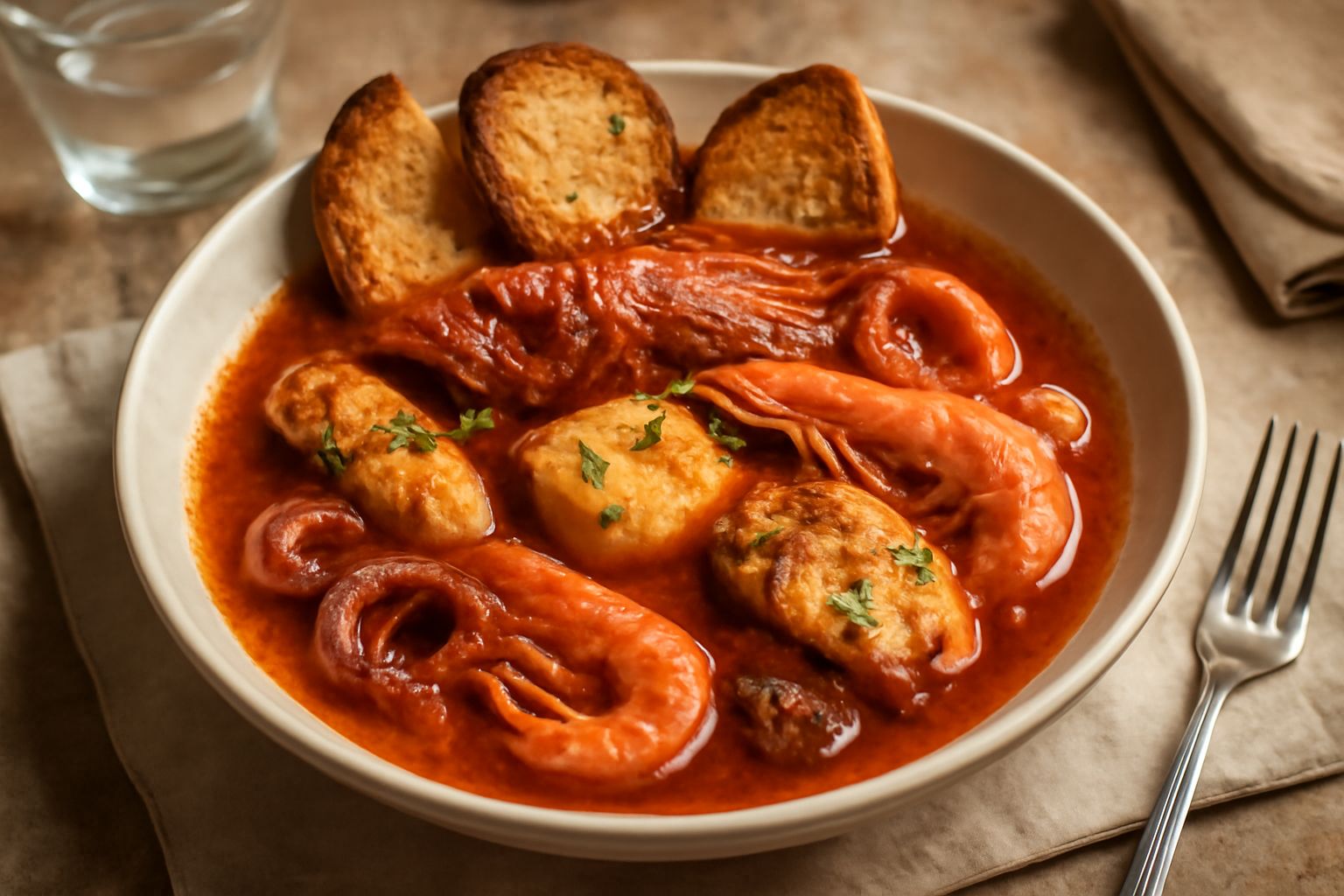 Cacciucco alla livornese: come cuocere il brodetto con cinque pesci