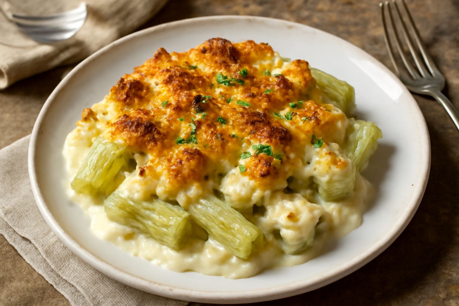 Cardi gratinati: cremosità che nutre le ossa con calcio e leggerezza digestiva