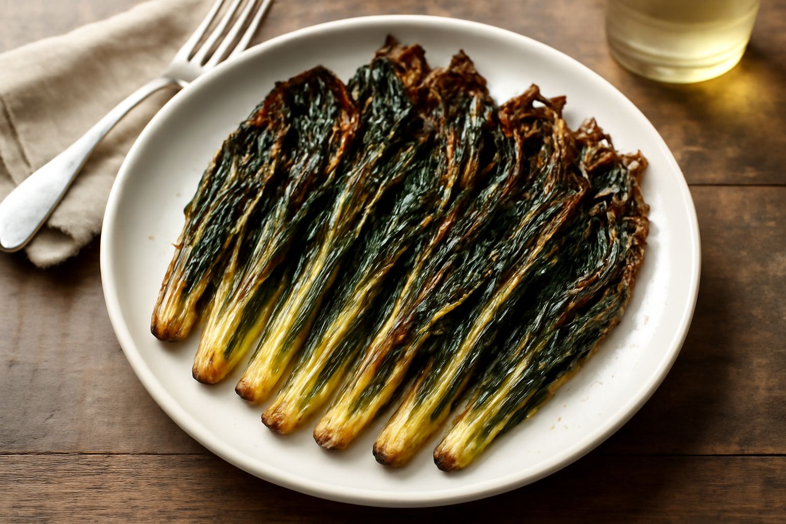 Cicoria al forno: croccante e leggera, purifica il fegato naturalmente