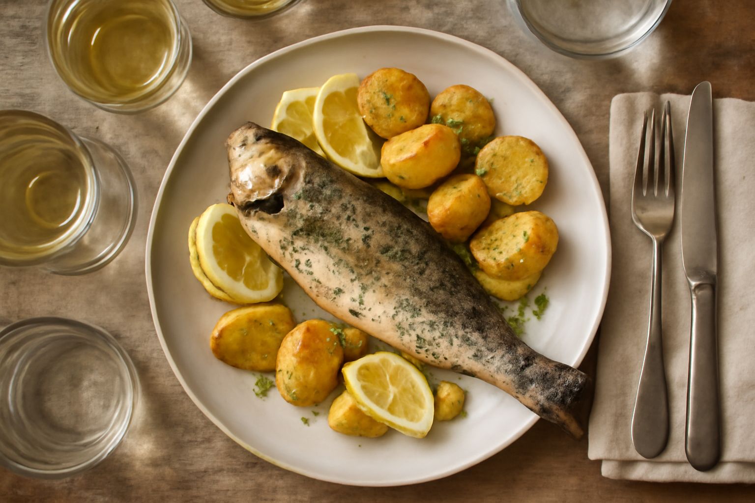 Coregone al forno: delicato bianco pesce che nutre il cuore con omega 3 puri