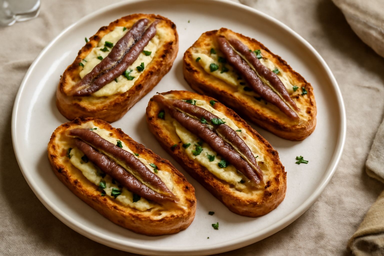 Crostini di alici: come trasformare il pesce più semplice in antipasto elegante