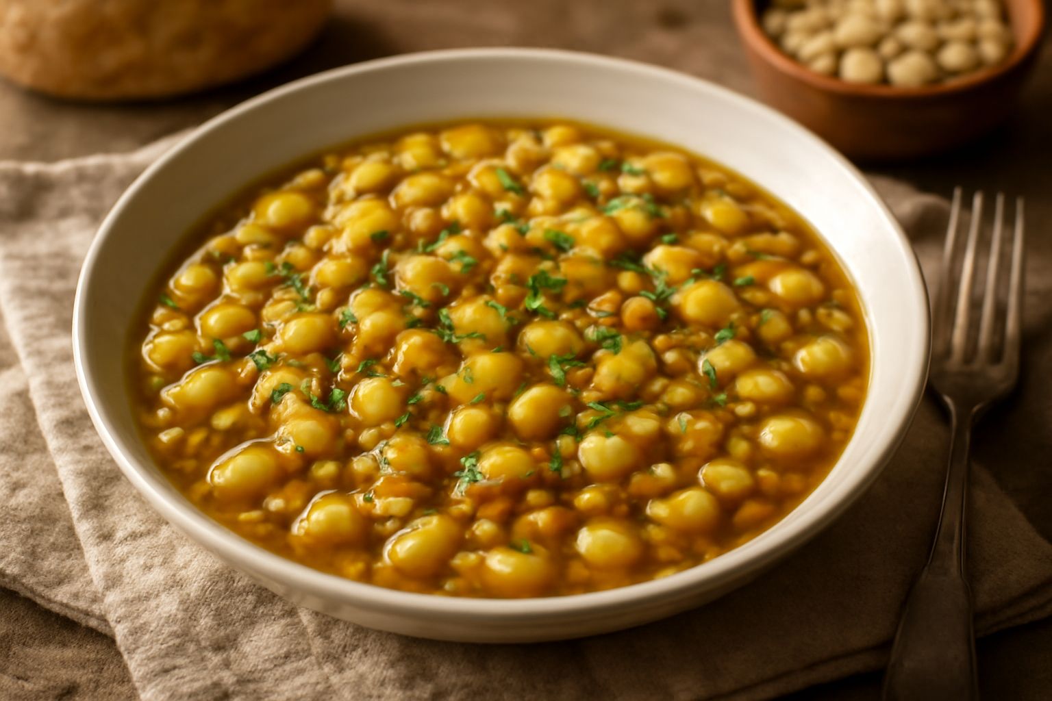 Fave secche gustate: la ricetta della minestra densa che scalda d'inverno