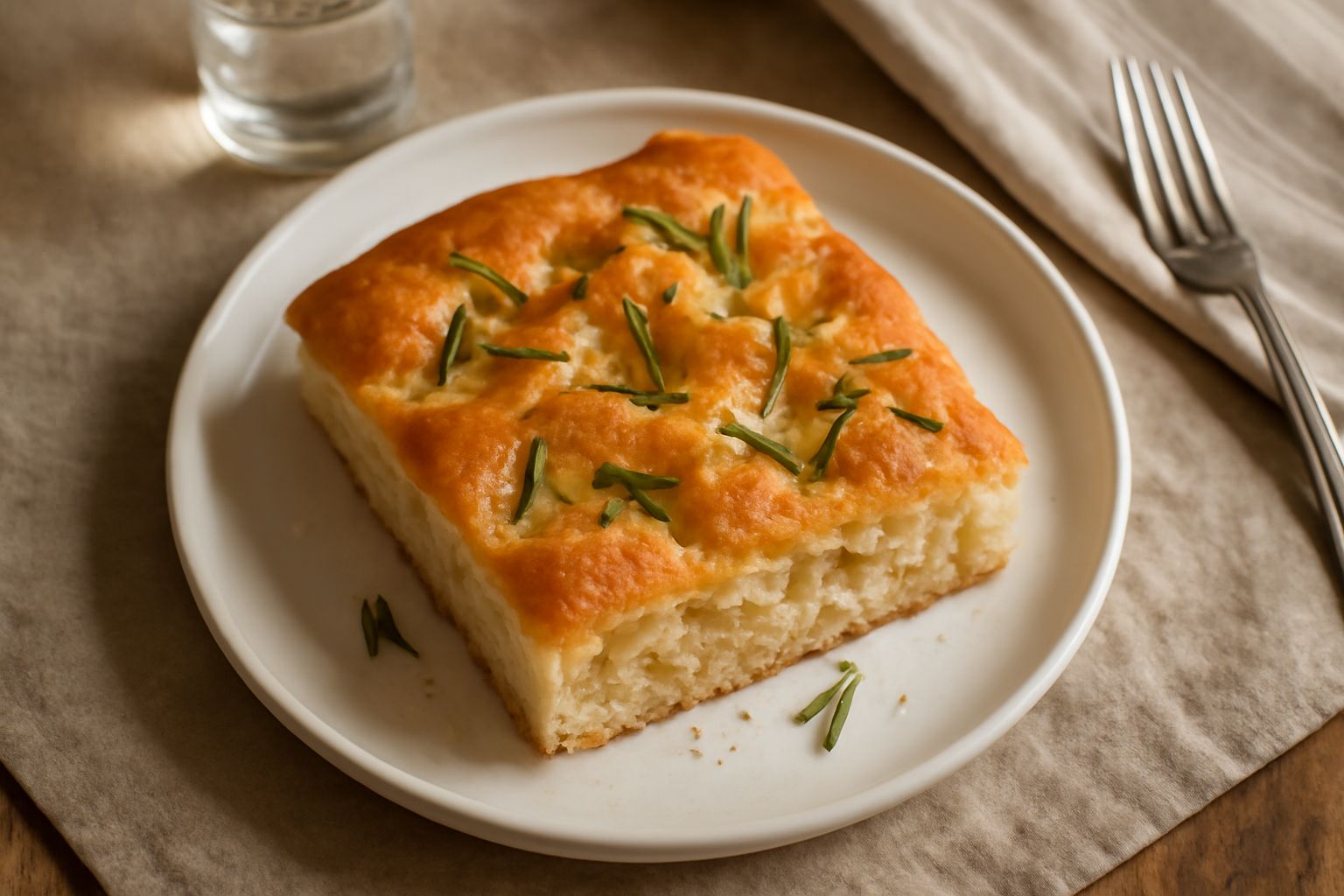 Focaccia toscana: l'impasto senza burro che profuma di rosmarino