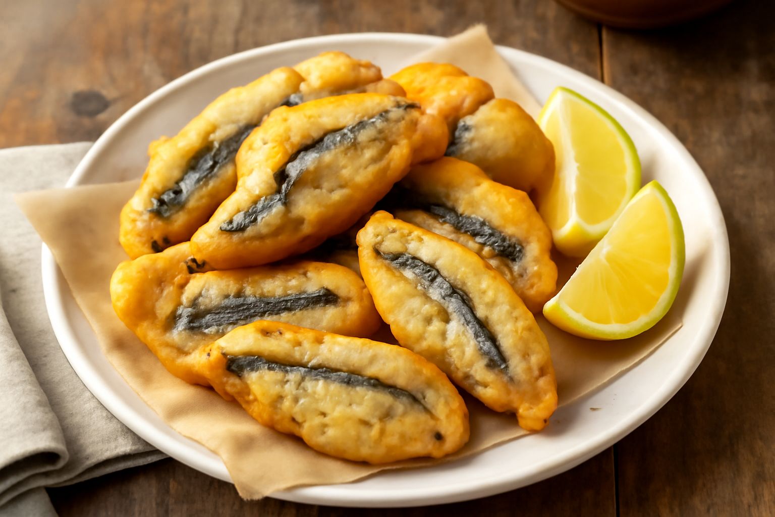 Frittelle di acciughe: croccanti fuori, umami dentro, proteiche e digeribili