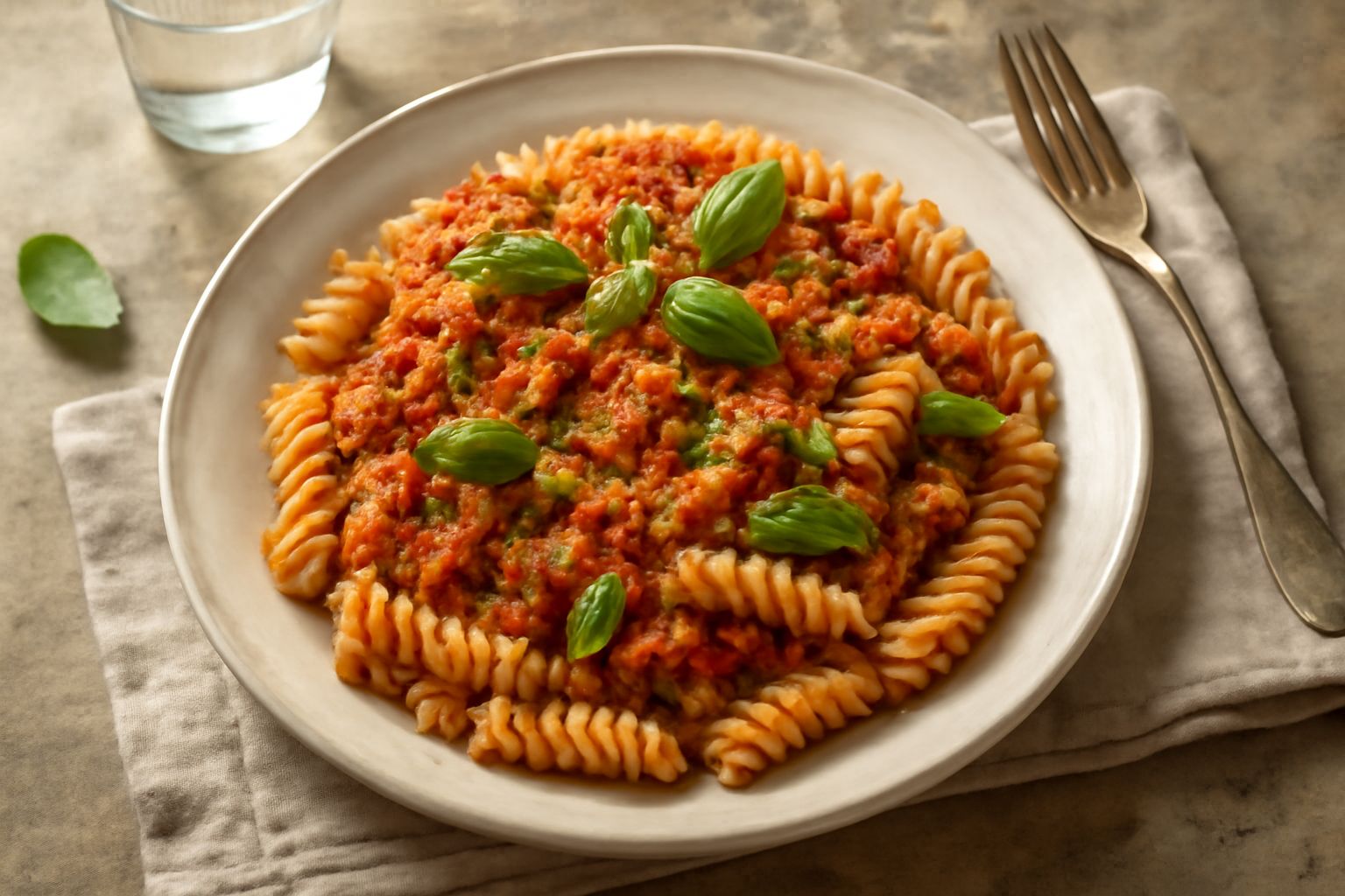 Fusilli alla trapanese: il piatto che non conosce stagioni