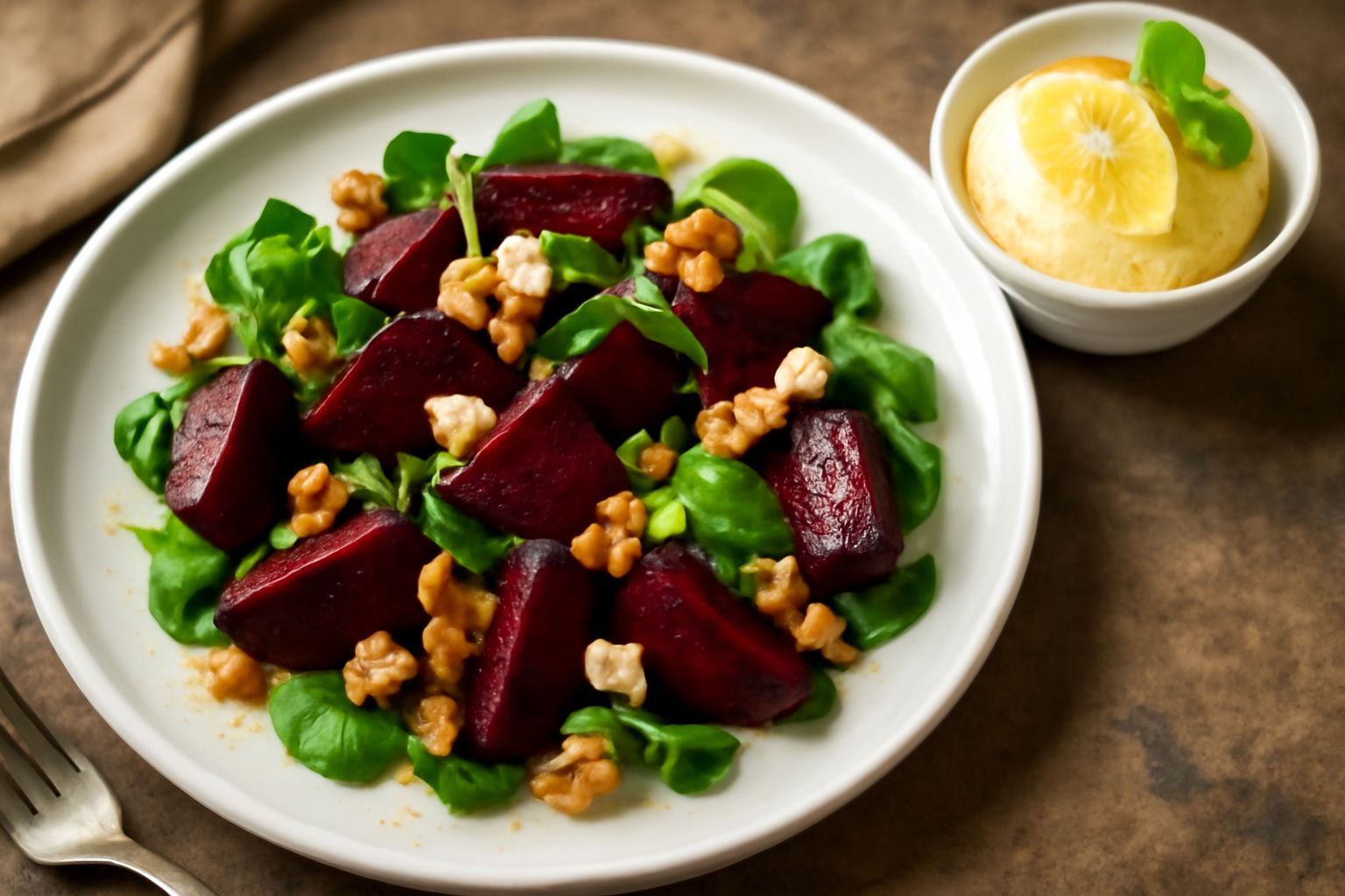 Insalata di barbabietola e noci: dolcezza terrosa e croccantezza che nutrono il cuore