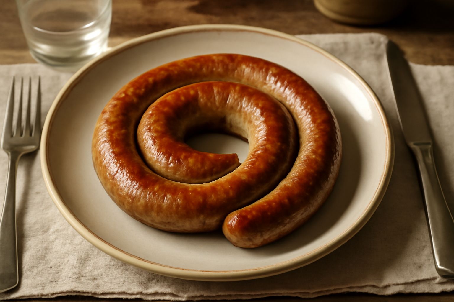 Luganega fresca: salsiccia succosa che nutre i muscoli con proteine genuine