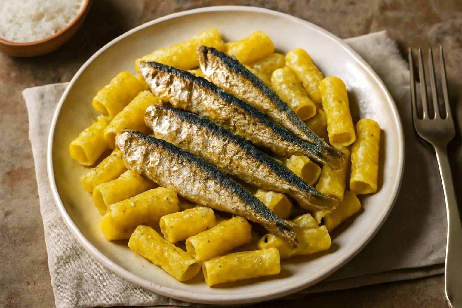 Maccheroni con le sarde: sfoglia croccante e saporita che nutre il corpo con leggerezza