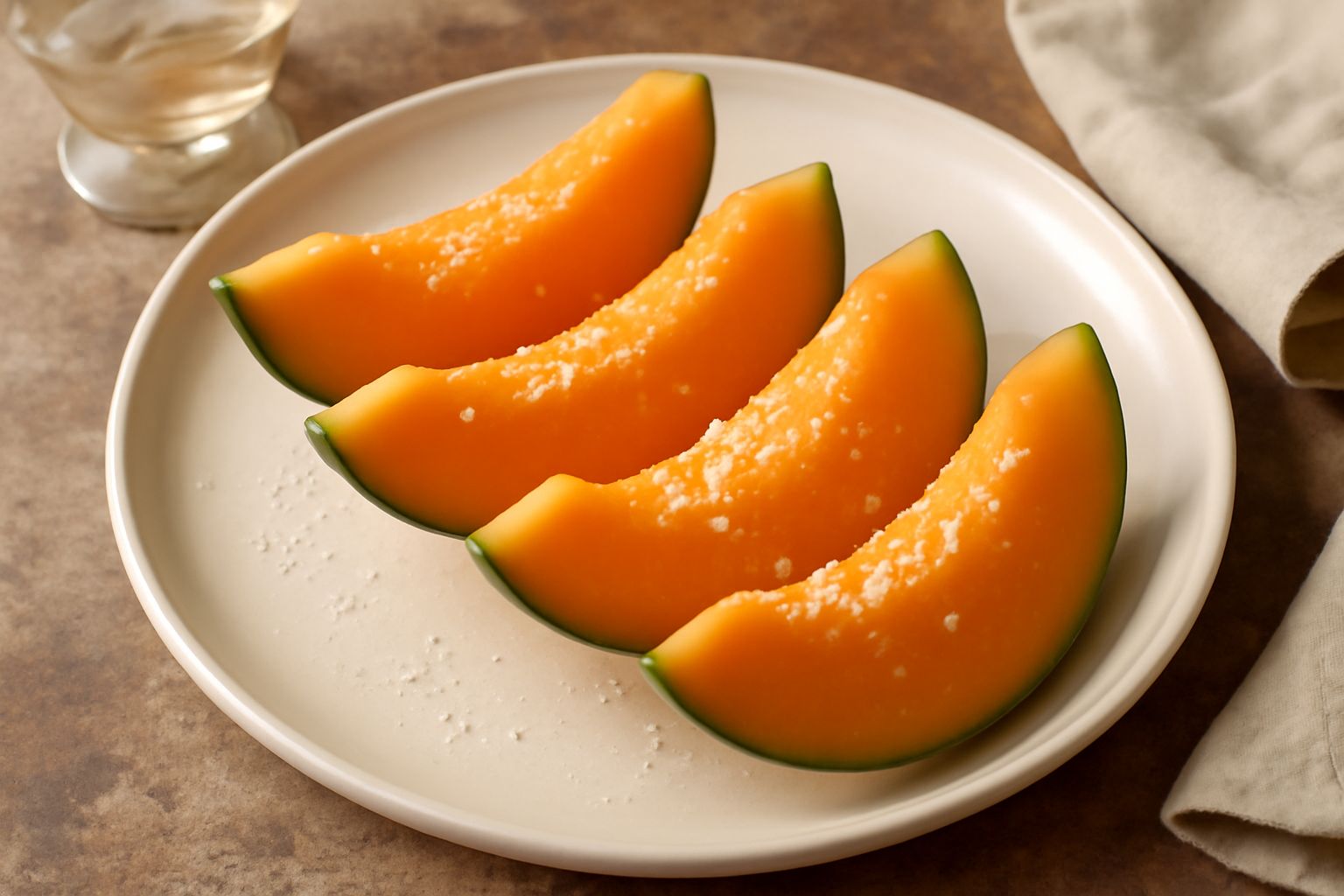 Melone con sale: il contrasto che esalta il frutto