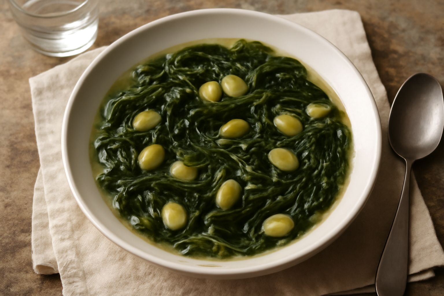 Minestra di cicoria e fave: amaro e cremoso che nutre con leggerezza