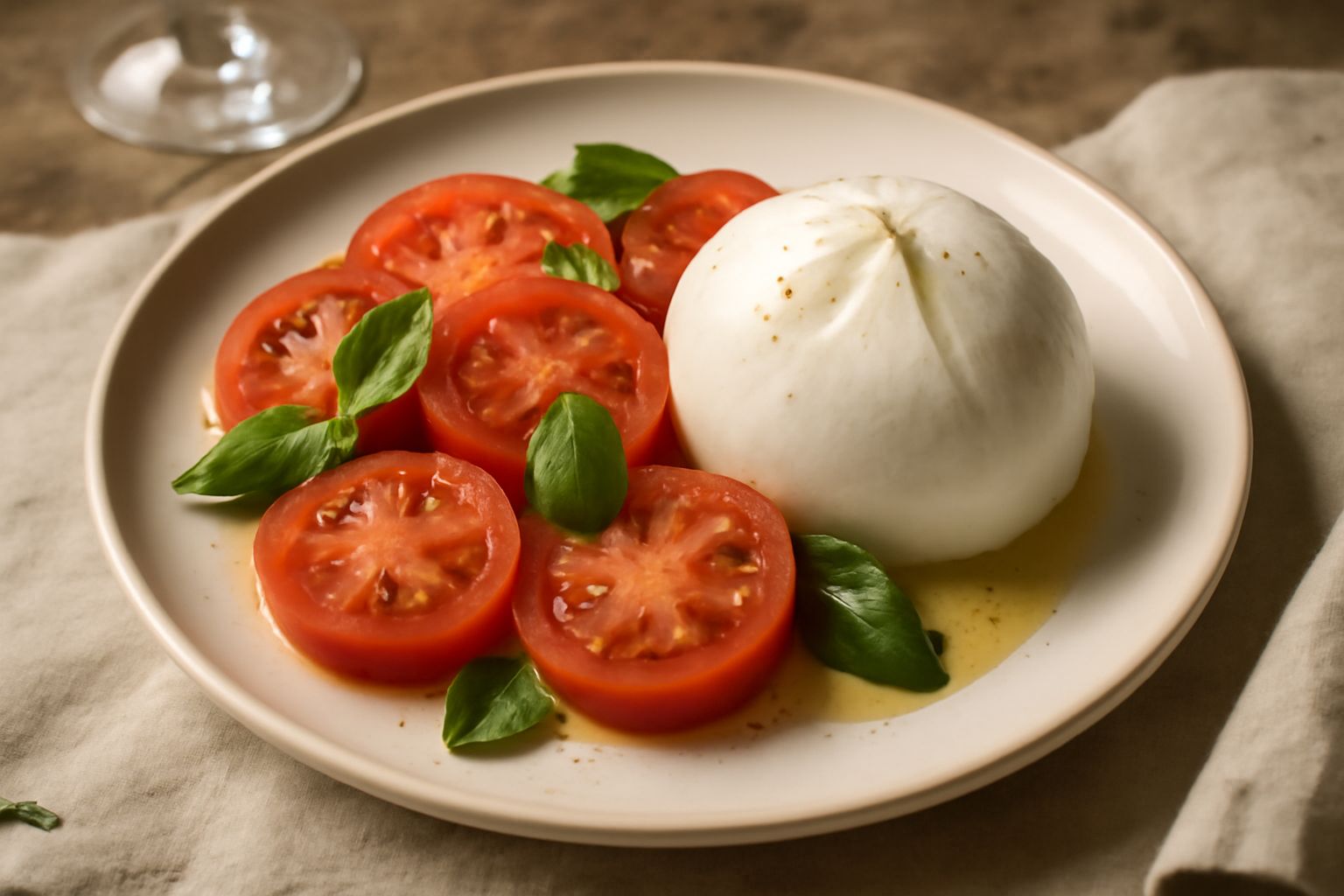 Mozzarella fresca con pomodoro: il piatto che non ha bisogno di cuoco