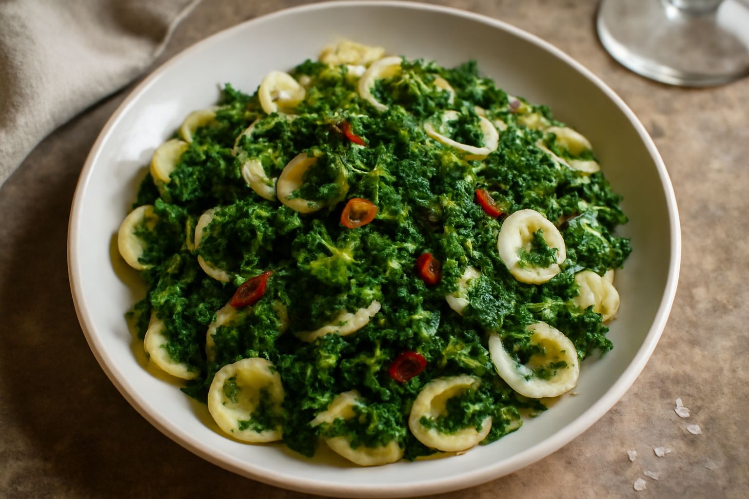 Orechiette con cime di rapa: pasta al dente e verdure amare che nutrono senza appesantire