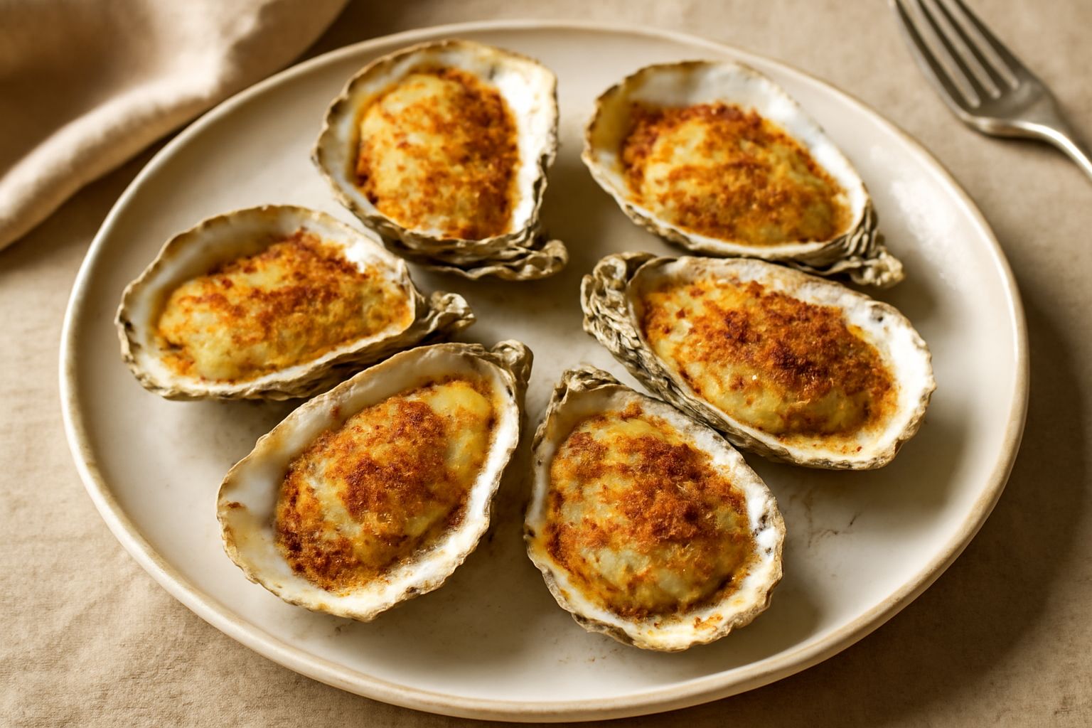 Ostriche gratinate: sapore marino intenso e croccantezza che nutre senza appesantire