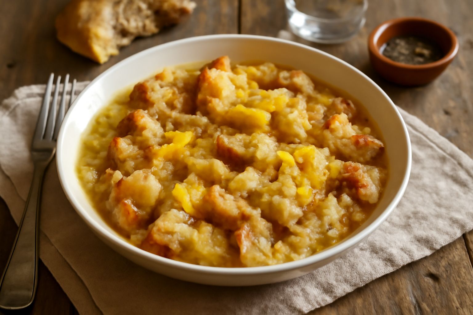Pani ca' i ova: la zuppa di pane e uova che non spreca nulla