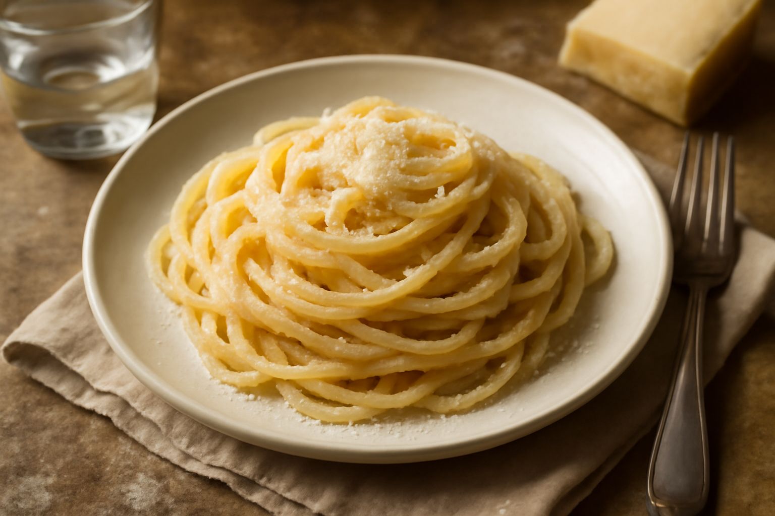Pasta al pecorino romano: il piatto che non ha bisogno di scuse