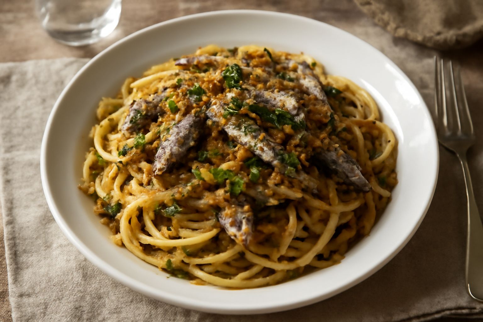 Pasta di semola con le sarde: la ricetta che profuma di mare