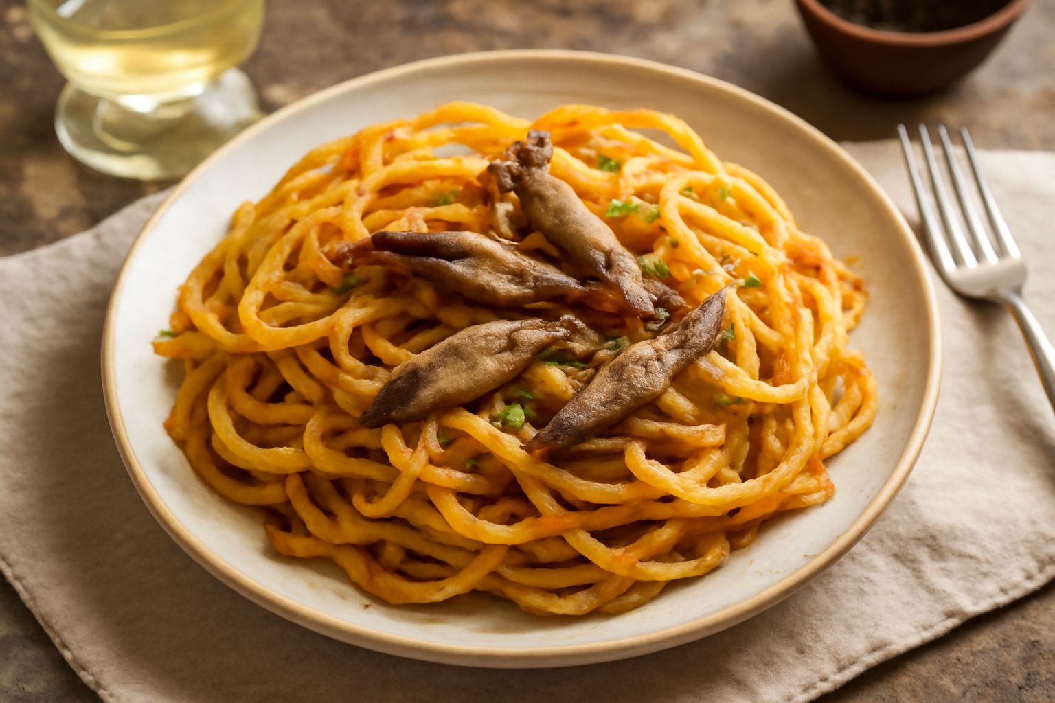 Pasta fritta con acciughe: il piatto veloce che non ti aspetti