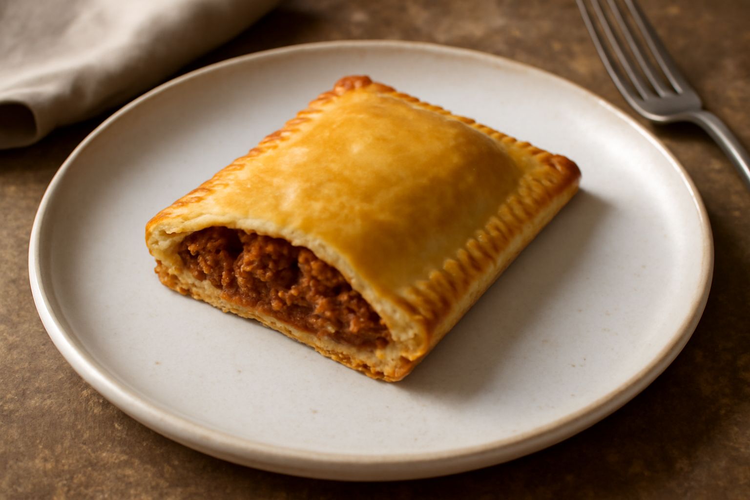 Pasticciotto salato: sfoglia croccante con ripieno saporito che alimenta senza appesantire