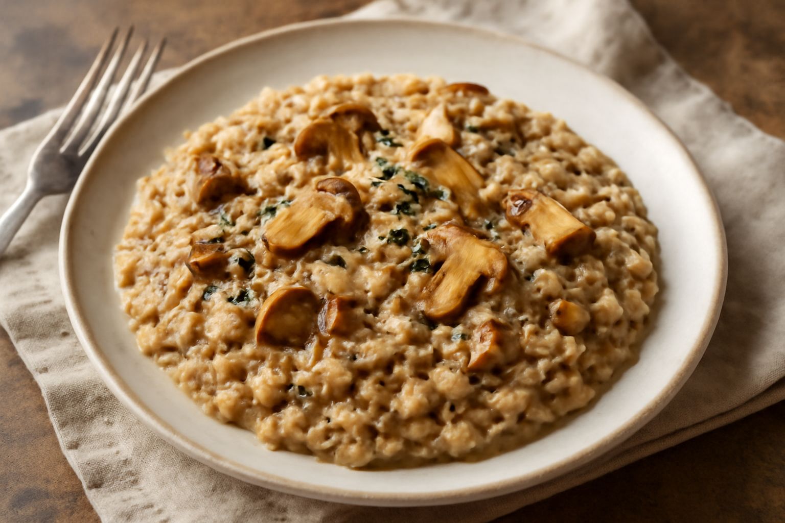 Risotto ai funghi porcini: cremosità avvolgente che nutre l'organismo con ferro e vitamine