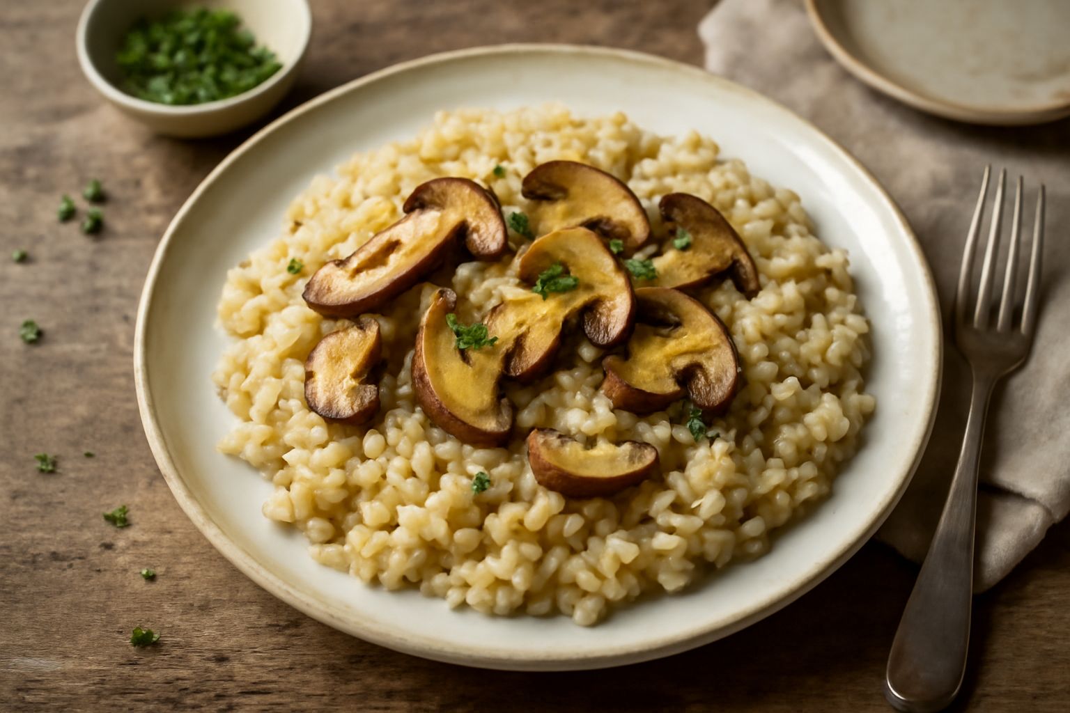 Risotto ai funghi porcini freschi: come farli durare dal bosco al piatto