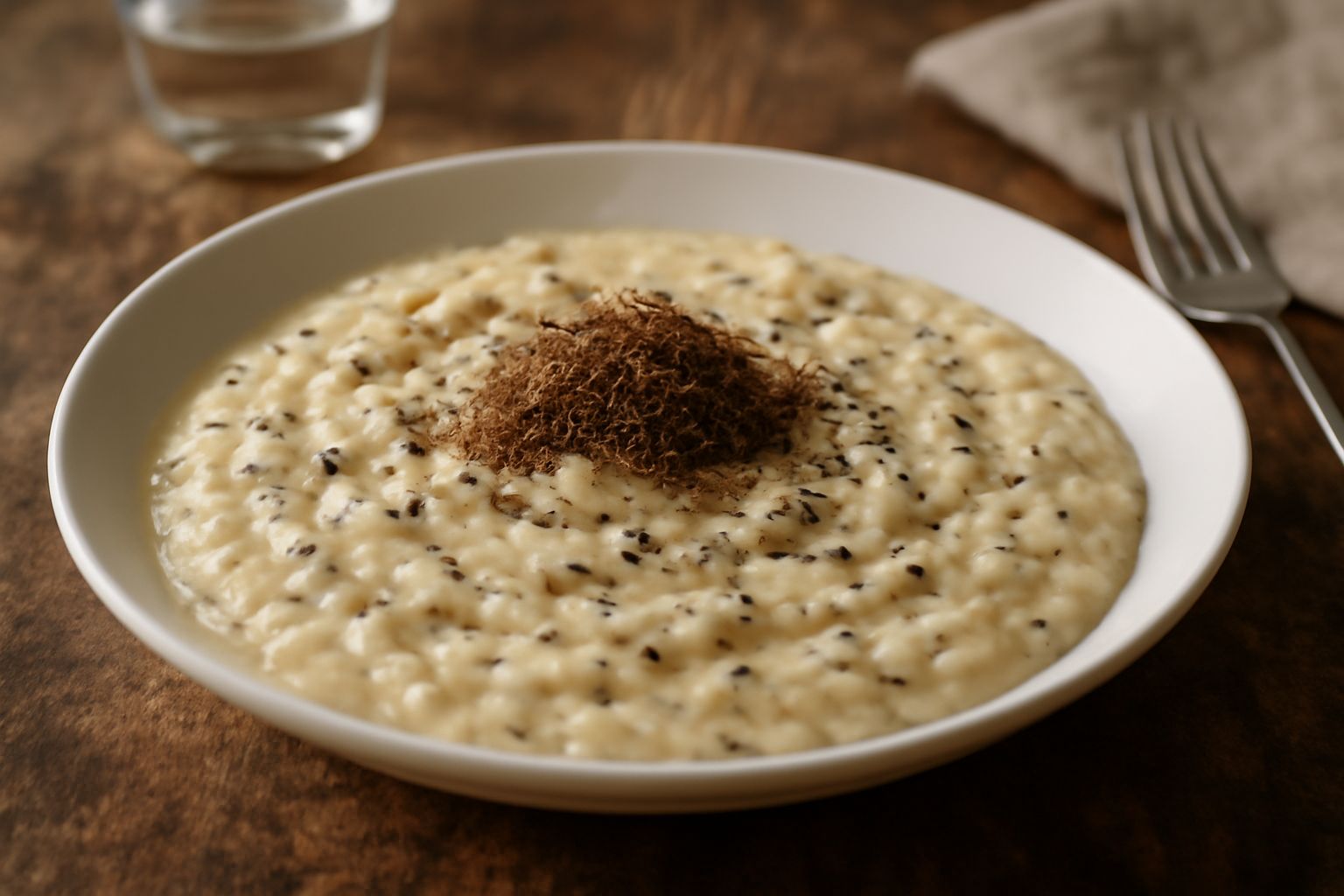 Risotto al tartufo: cremosità avvolgente e aromi nobili per nutrire con eleganza