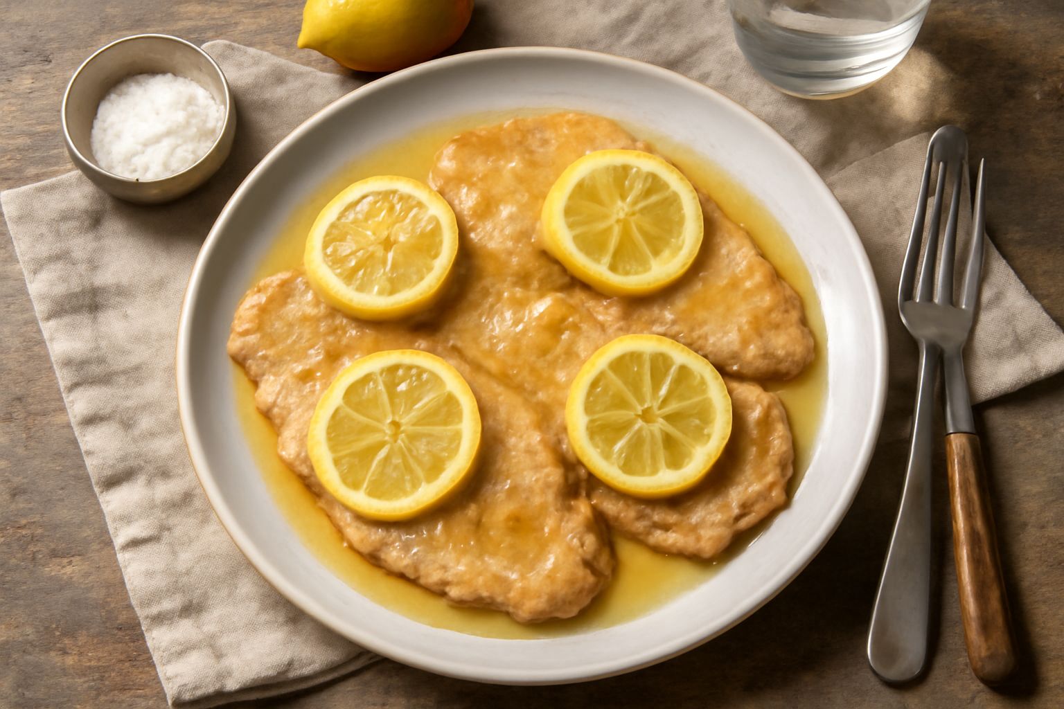Scaloppine al limone: cottura veloce che non secca la carne
