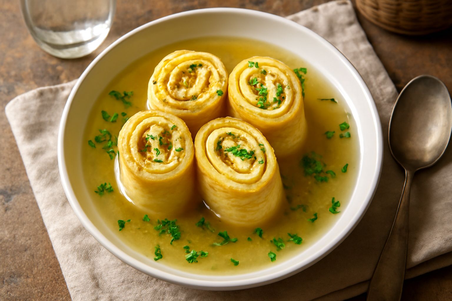 Scrippelle: rotoli delicati che nutrono con brodo e formaggi, leggerezza a ogni morso