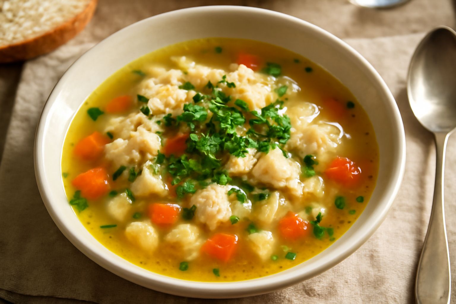 Zuppa di pesce del lago
