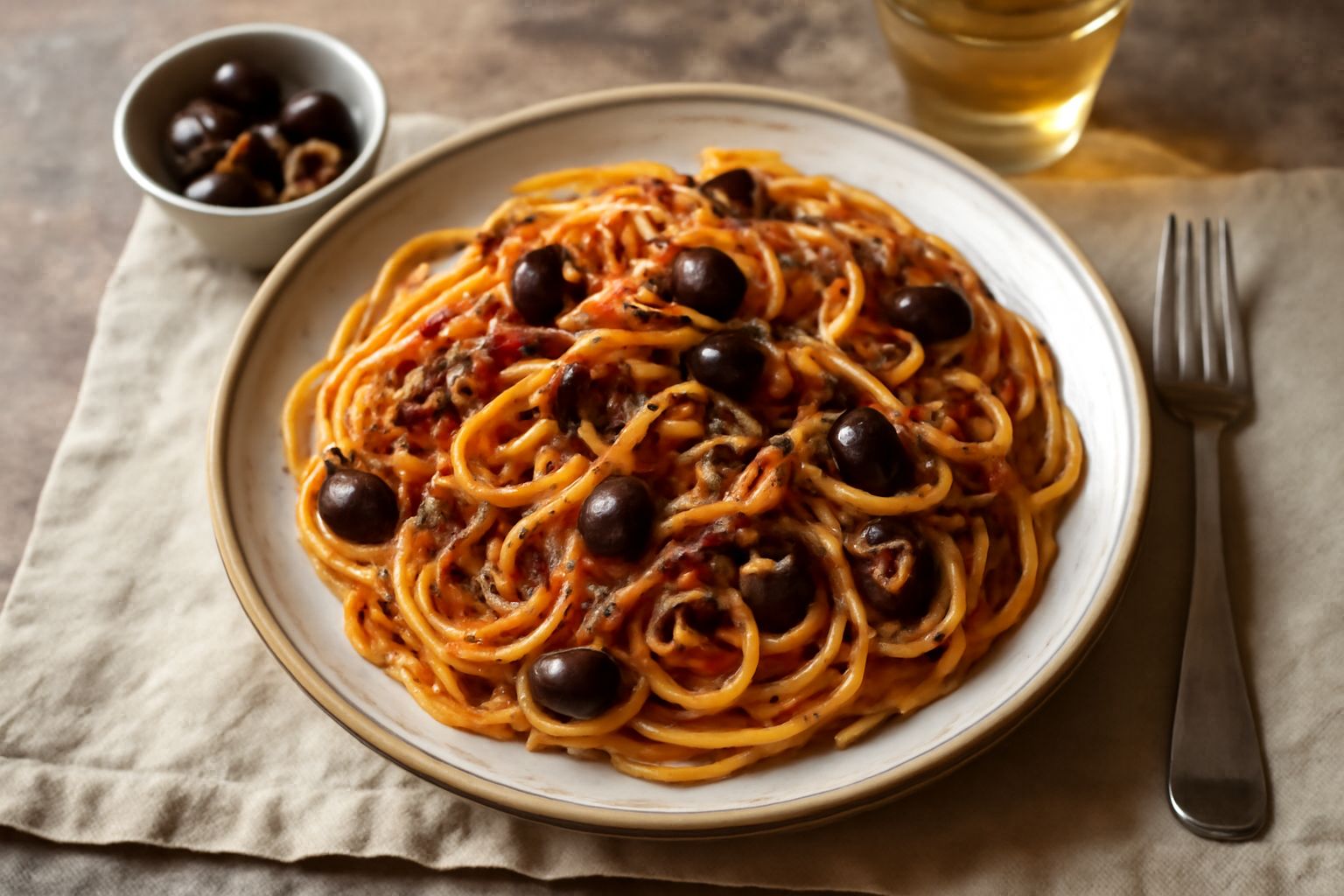 Spaghetti alla puttanesca: pochi ingredienti, molto carattere